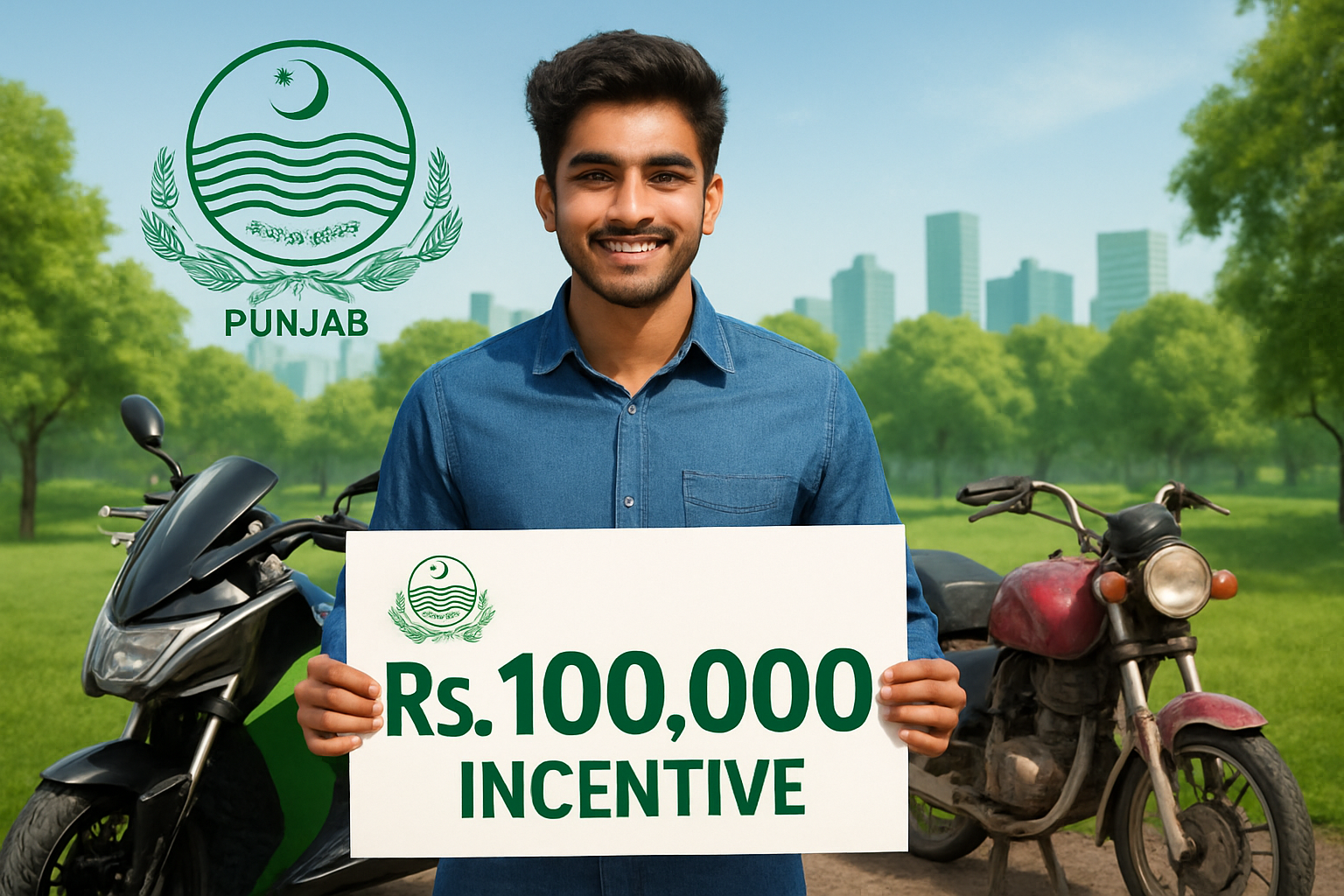 Punjab Green Credit Program 2025 – Free Electric Bike + 100,000 Cash Offer!